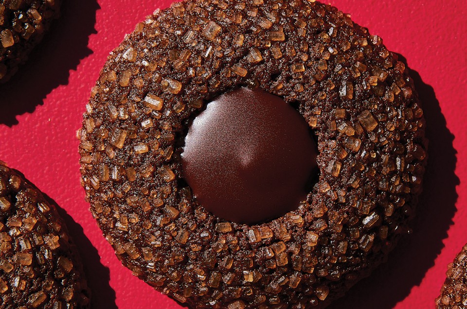 Gluten-Free Chocolate Molasses Thumbprints - select to zoom