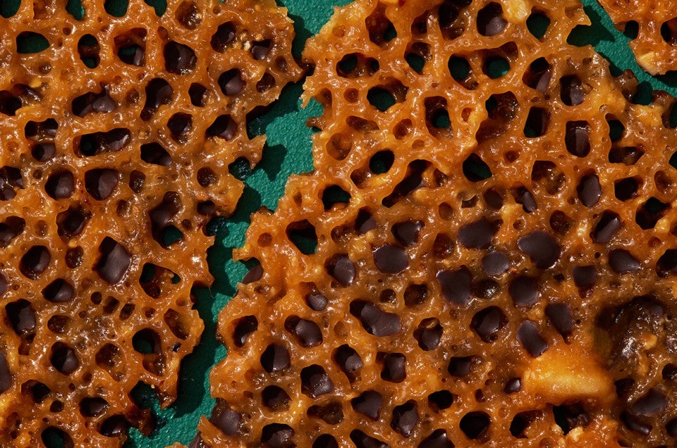 Free-Form Hazelnut Florentines - select to zoom