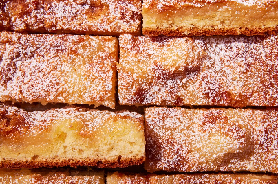 Gooey Butter Vanilla Cake Bars - select to zoom
