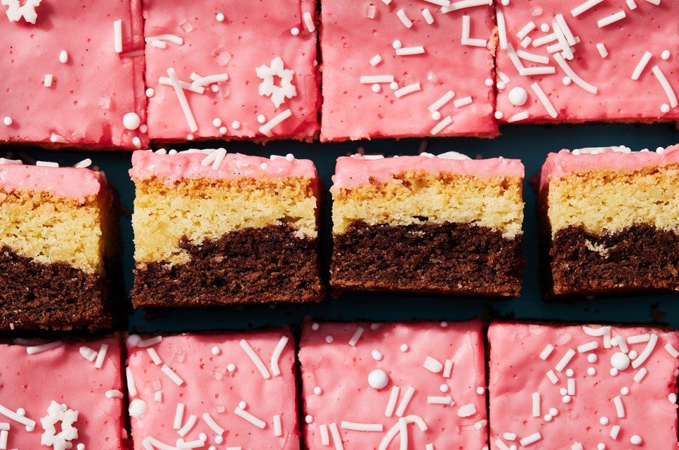 Neapolitan Sugar Cookie Bars - select to zoom