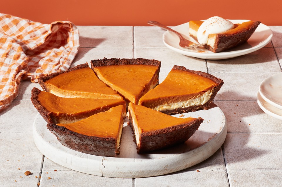 Pumpkin Cheesecake Pie - select to zoom
