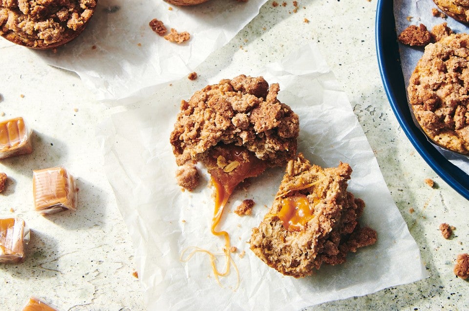 Salted Caramel Stuffed Cookies - select to zoom