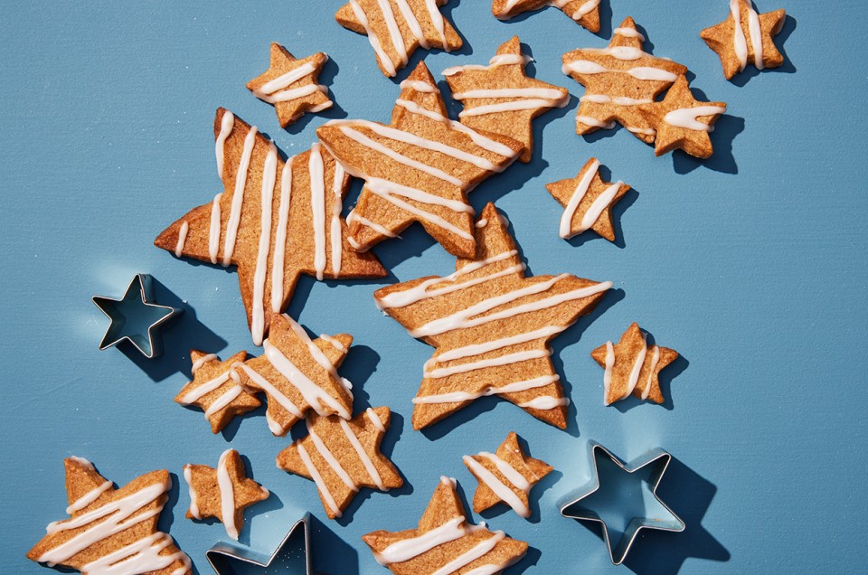 Spiced Star Cookies (Speculaas) - select to zoom