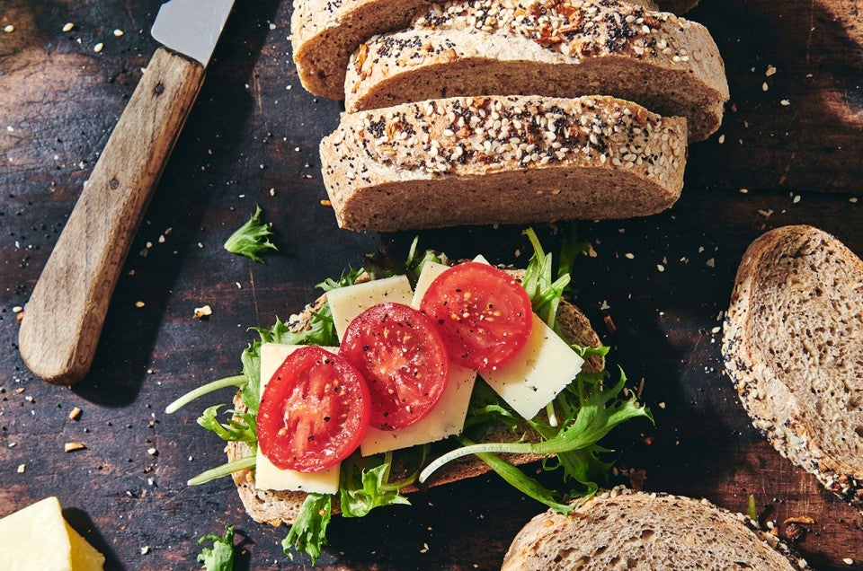 Everything Bagel Pumpernickel Bread - select to zoom