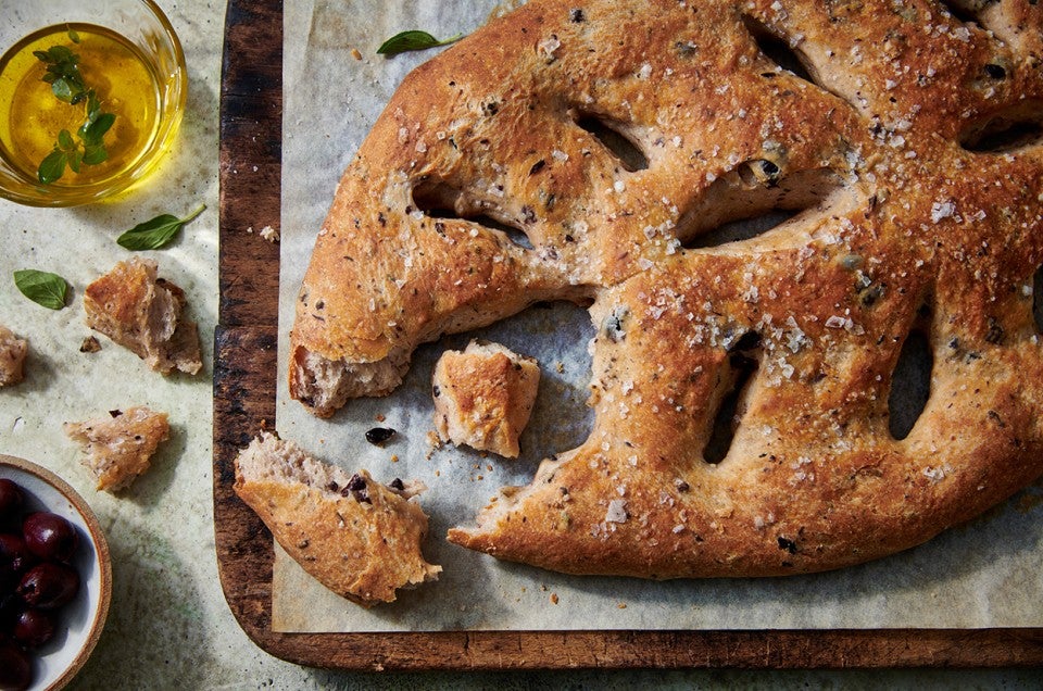 Rustic Olive Flatbread - select to zoom