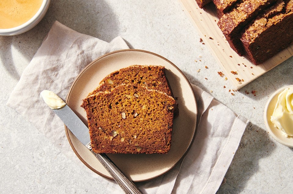 Easy Whole Grain Pumpkin-Banana Bread - select to zoom