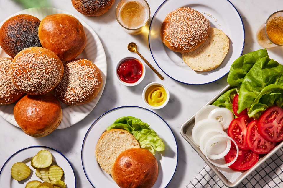 Gluten-Free Hamburger Buns - select to zoom