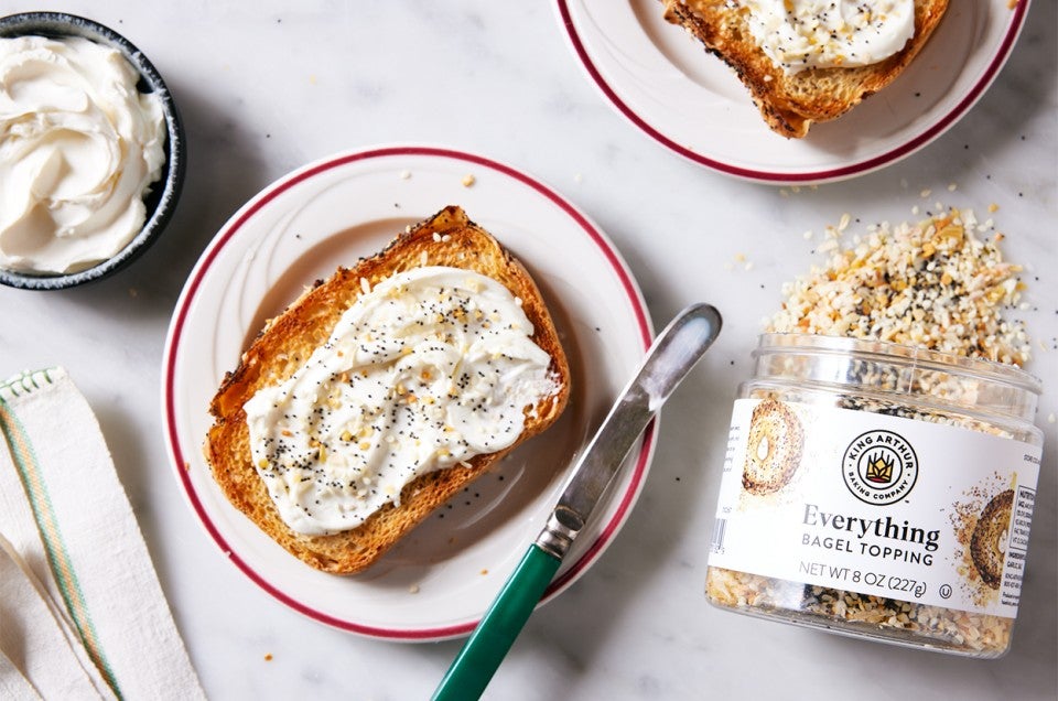 Dutch Oven Bread with Cheddar and Everything Bagel Seasoning