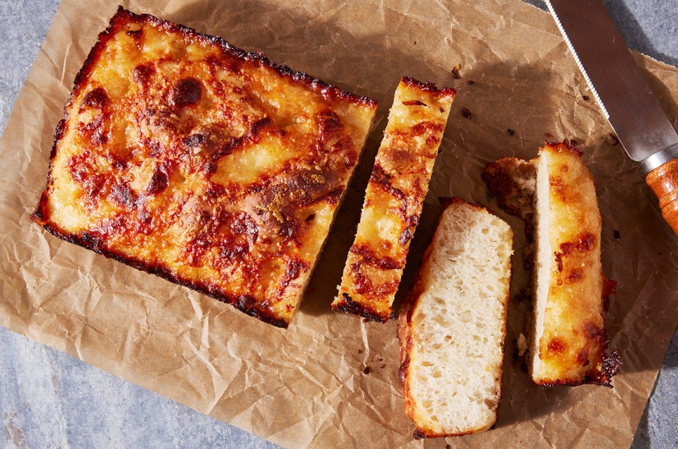 Small-Batch Cheesy Focaccia - select to zoom