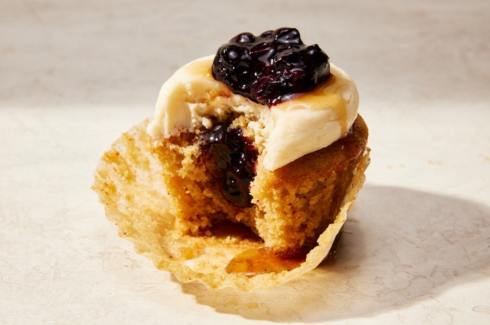 Blueberry Pancake Cupcakes - select to zoom