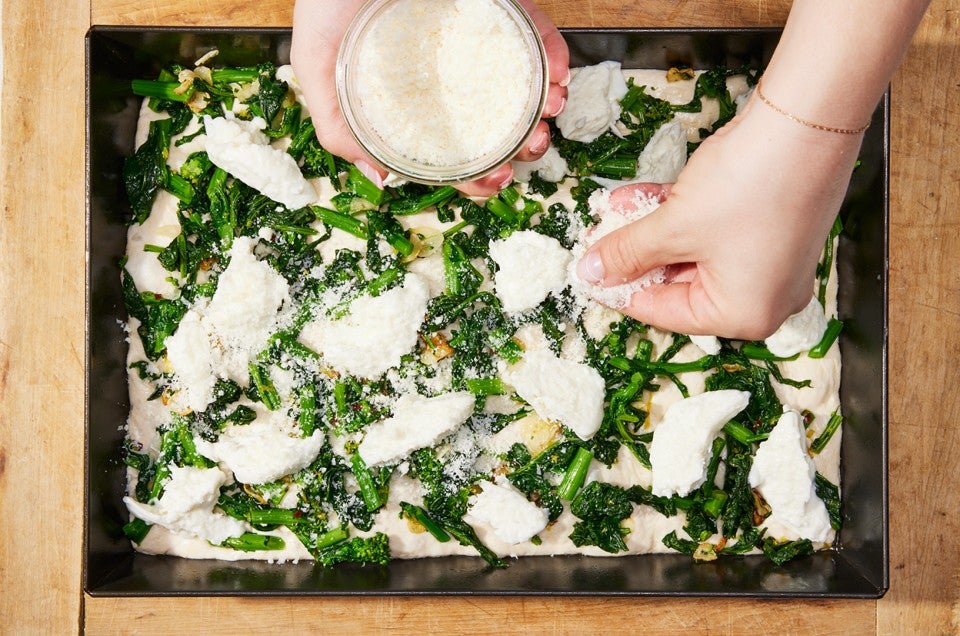 White Pizza with Garlicky Broccoli Rabe - select to zoom