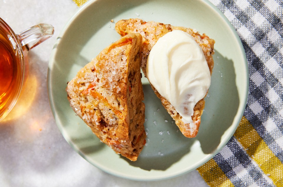 Carrot Cake Scones with Cream Cheese Frosting - select to zoom