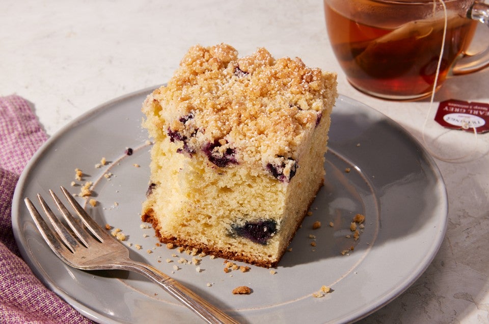 Sweet Corn and Blueberry Coffee Cake - select to zoom