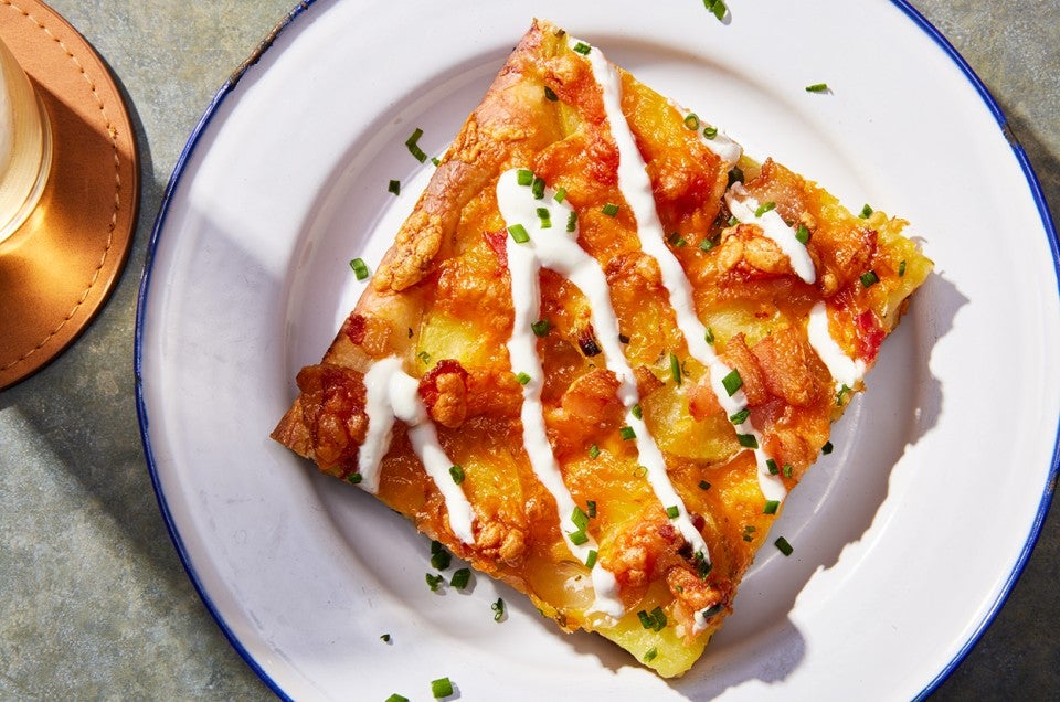 Loaded Baked Potato Pizza - select to zoom