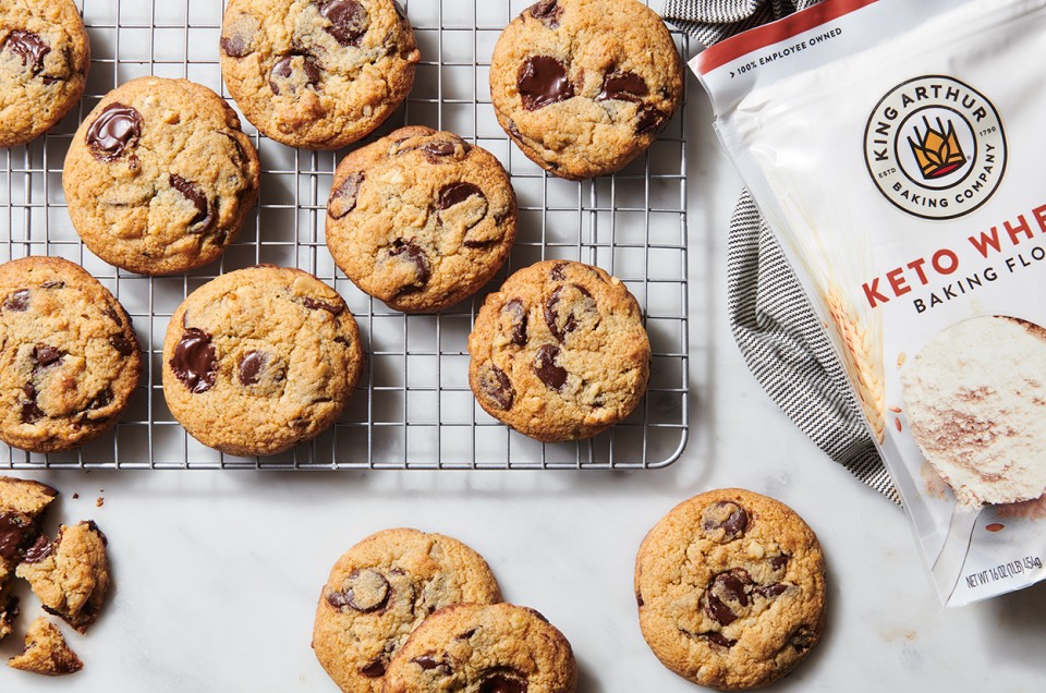 Keto-Friendly Chocolate Chip Cookies - select to zoom