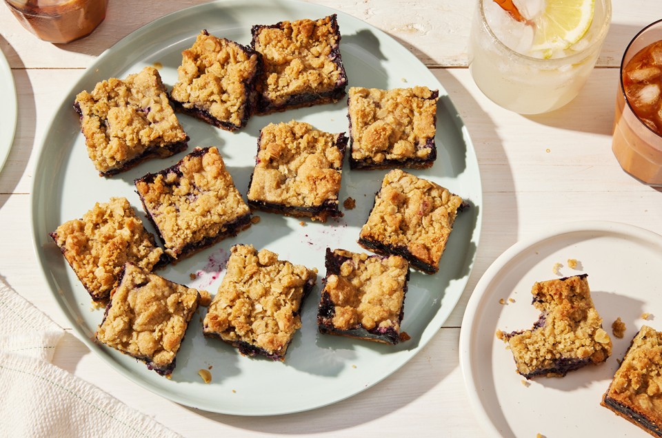 Rye Blueberry Bars - select to zoom