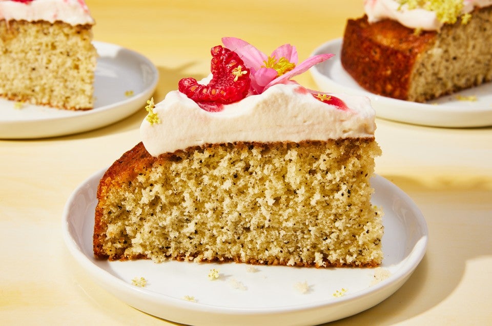 Earl Grey Cake with Fresh Raspberry Whipped Cream  - select to zoom