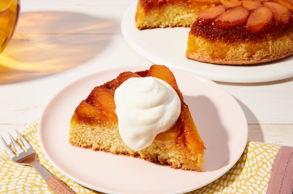 Caramel Peach Upside-Down Cake - select to zoom