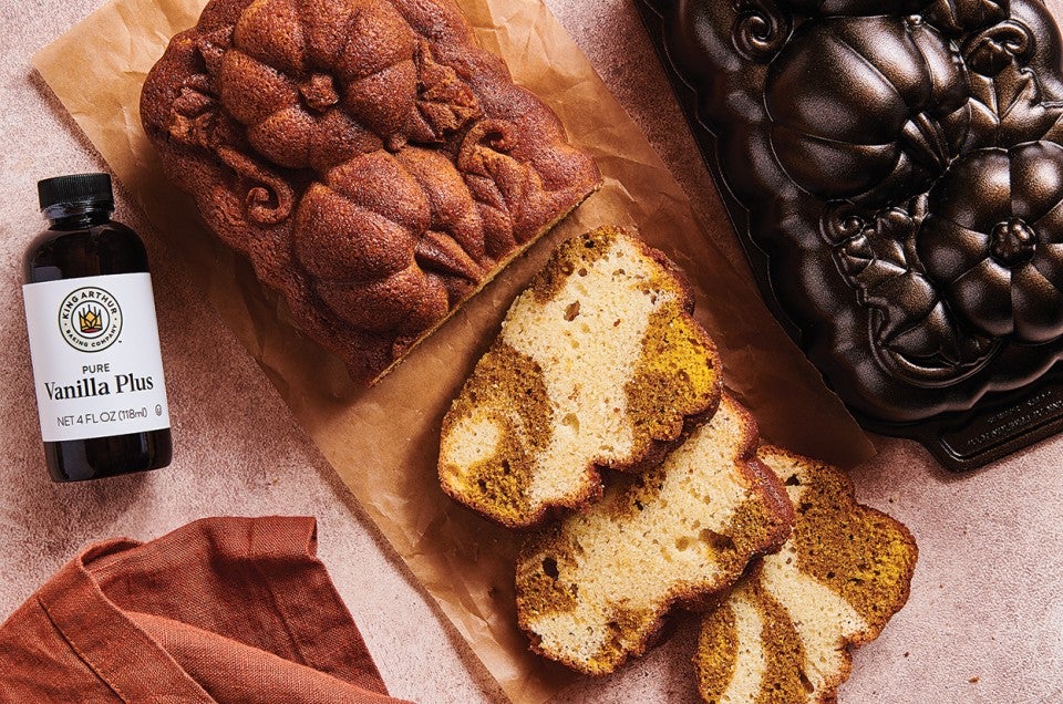 Pumpkin Loaf Cake with Cream Cheese Filling - Nordic Ware