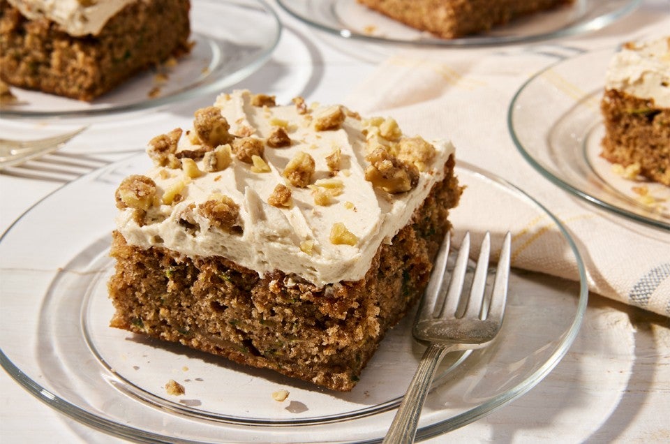 Tahini Praline-y Zucchini Cake - select to zoom