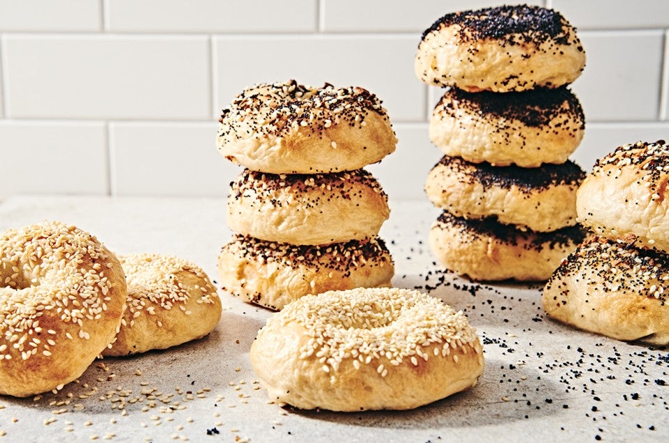 Homemade Everything Bagels - Cookie Dough and Oven Mitt