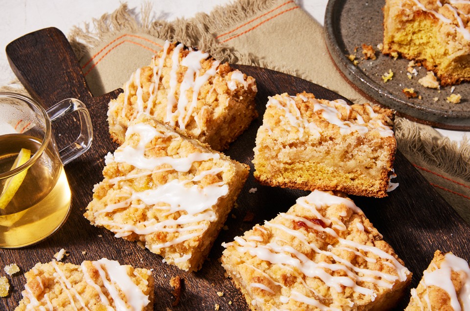 Gingery Lemon Curd Coffee Cake - select to zoom