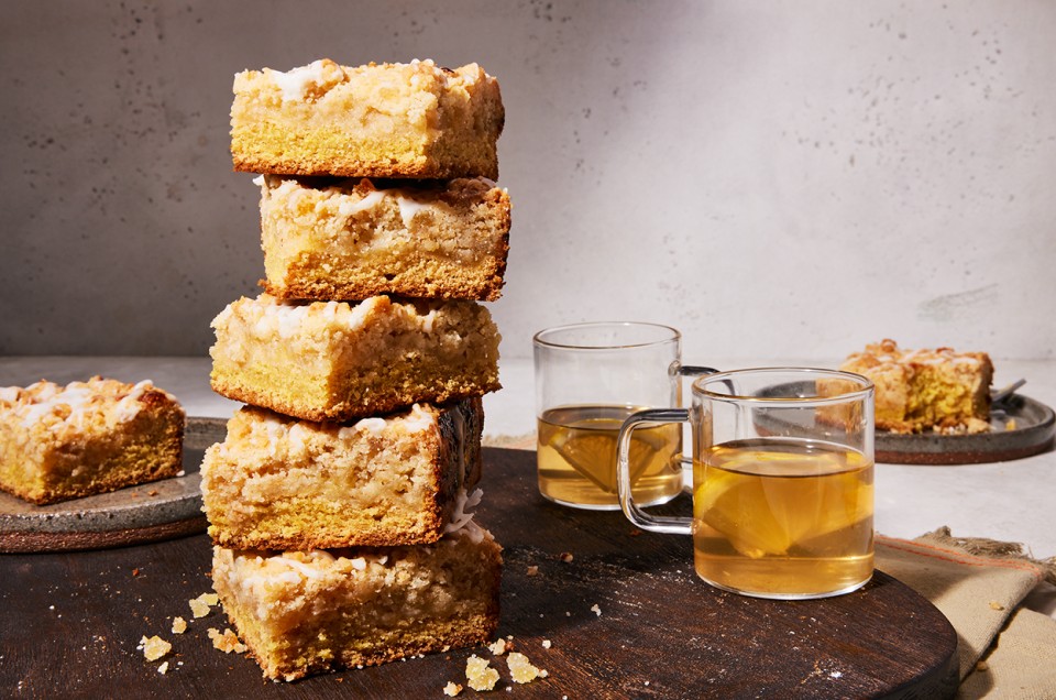 Gingery Lemon Curd Coffee Cake - select to zoom