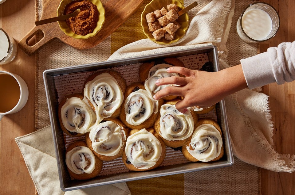 Gingerbread Cinnamon Rolls with Cream Cheese Frosting   - select to zoom