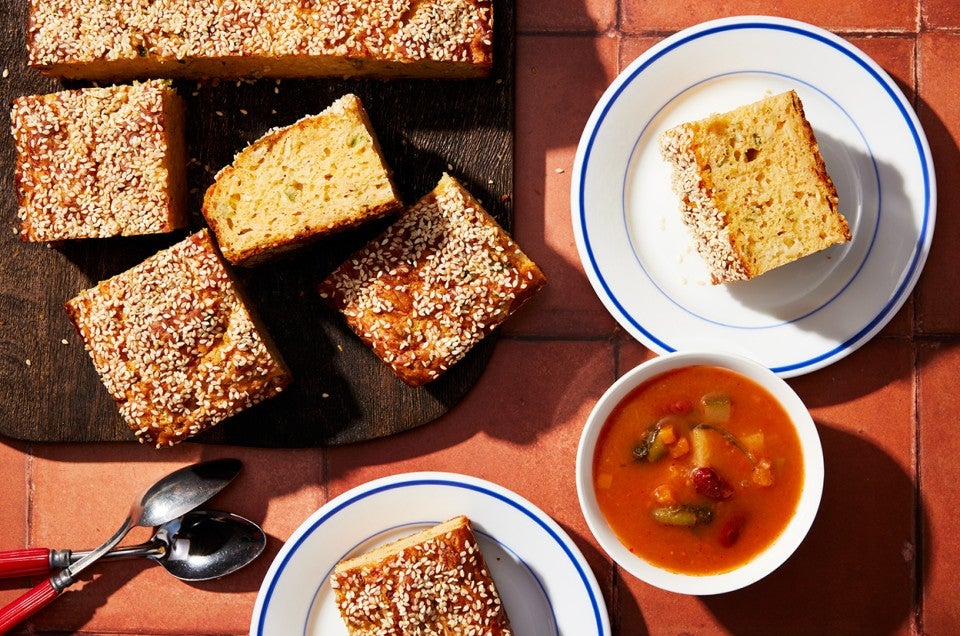 Spicy Kimchi Cheddar Bread  - select to zoom