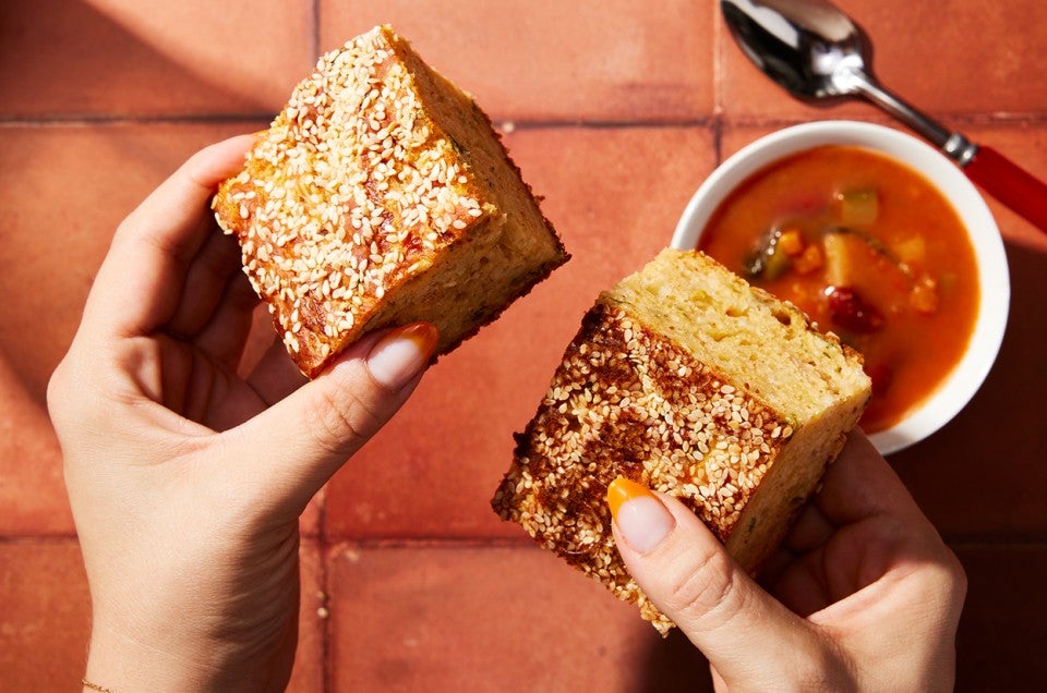 Spicy Kimchi Cheddar Bread  - select to zoom