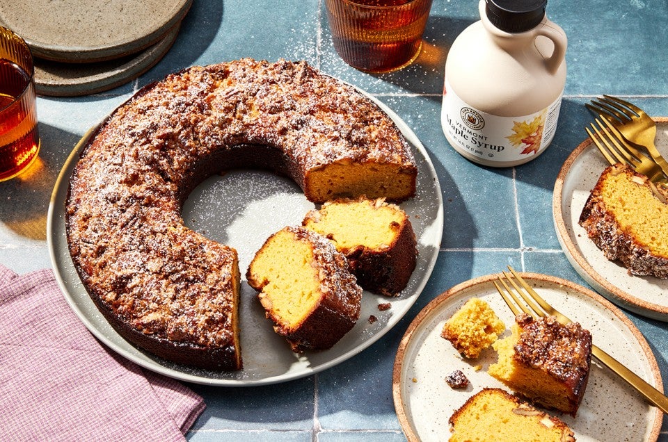 Pecan-Crusted Sweet Potato Pound Cake - select to zoom