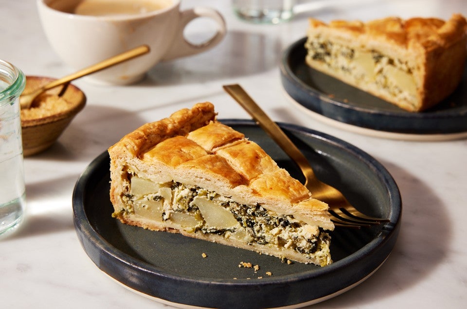 Savory Greens and Cheese Tart (Torta Rustica) - select to zoom