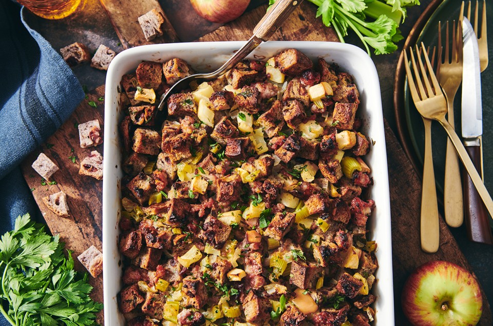 Apple and Sausage Stuffing - select to zoom