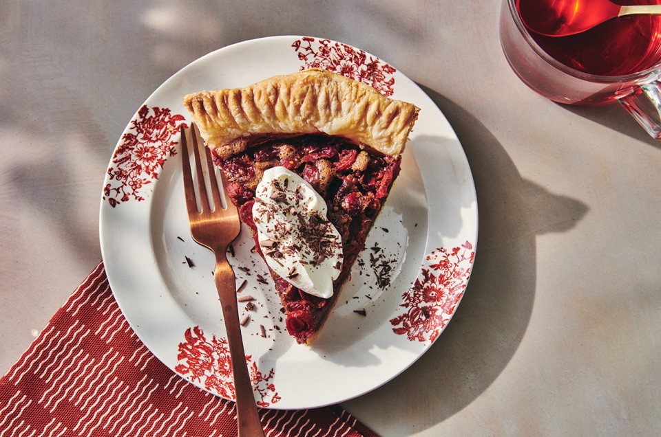 Cranberry Chocolate Chess Pie - select to zoom