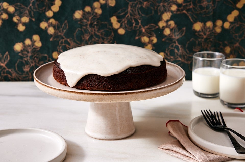 Glazed Chocolate Gingerbread Cake  - select to zoom