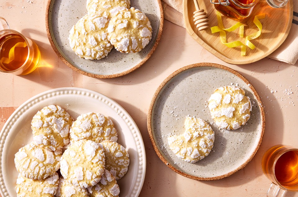 Lemon Crinkle Cookies  - select to zoom