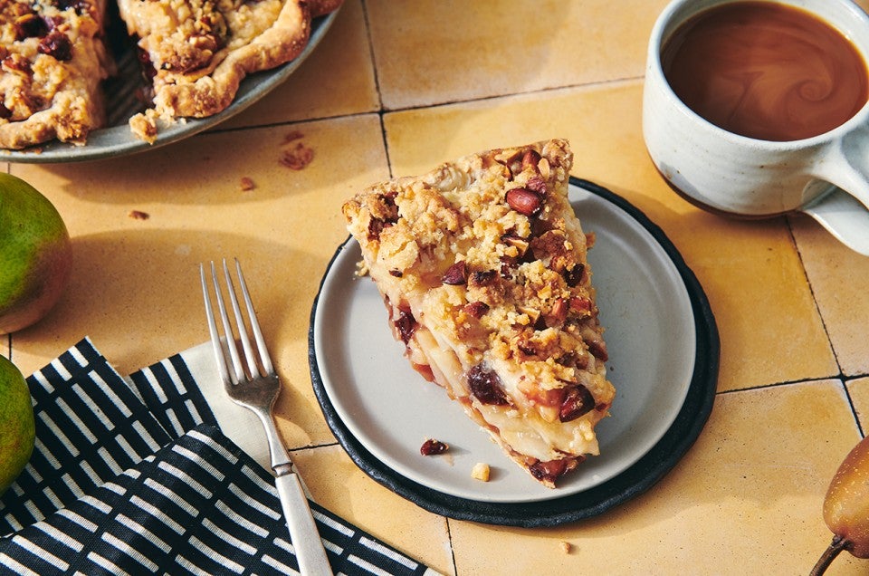 Cherry, Almond, and Pear Pie  - select to zoom