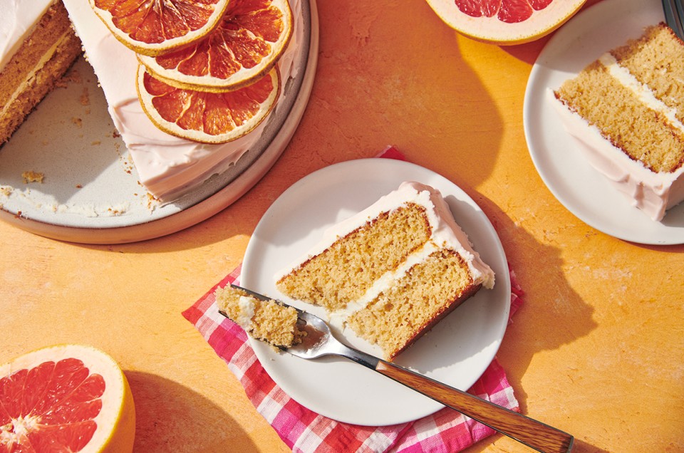 Citrus Surprise Grapefruit Cake  - select to zoom