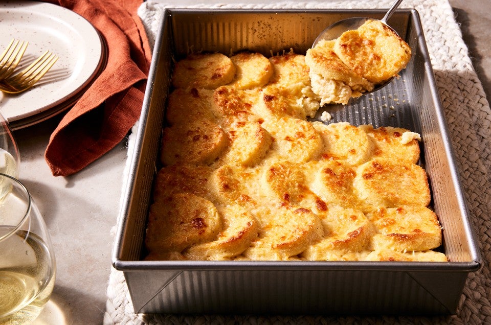 Gnocchi alla Romana (Semolina Gnocchi Gratin)  - select to zoom