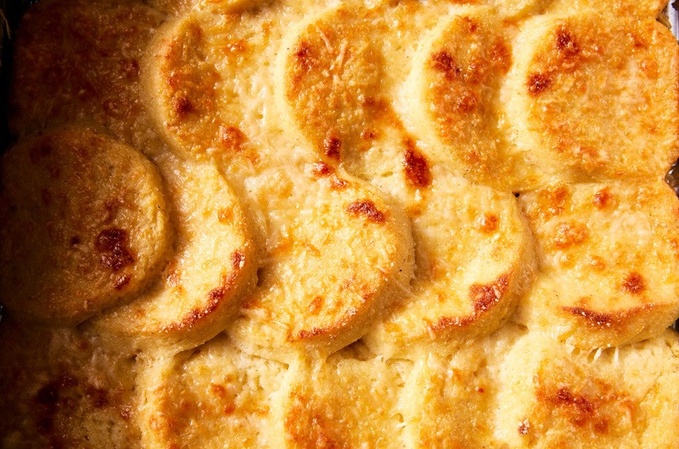 Gnocchi alla Romana (Semolina Gnocchi Gratin)  - select to zoom