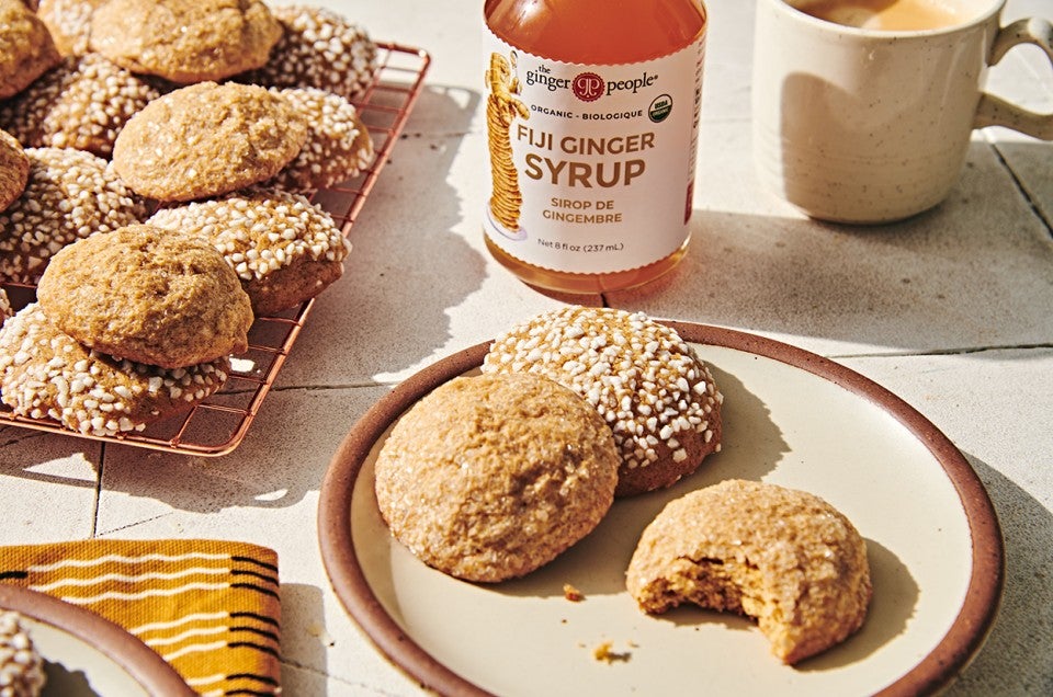 Soft Ginger-Molasses Cookies and Ginger Syrup  - select to zoom