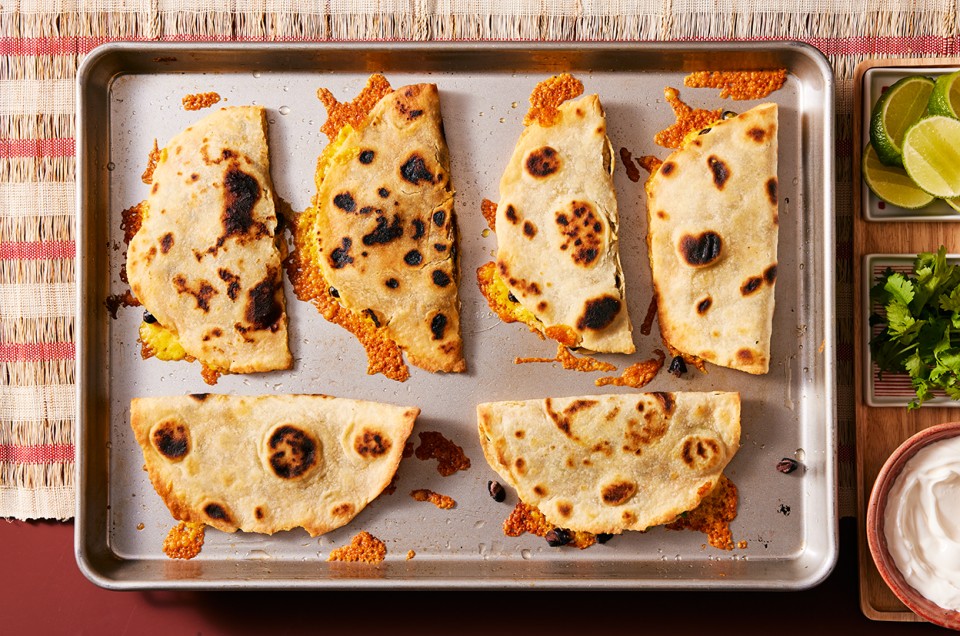 Oven Quesadillas for a Crowd  - select to zoom