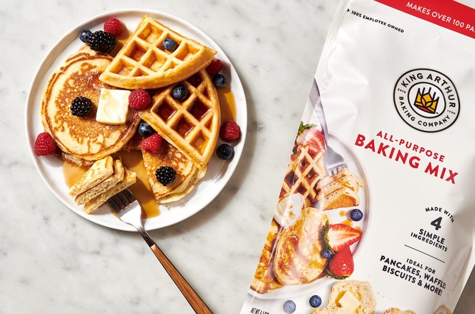 Quick-and-Easy Pancakes made with All-Purpose Baking Mix - select to zoom