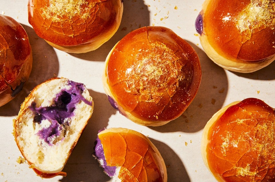 Ube Bibingka Custard Buns  - select to zoom