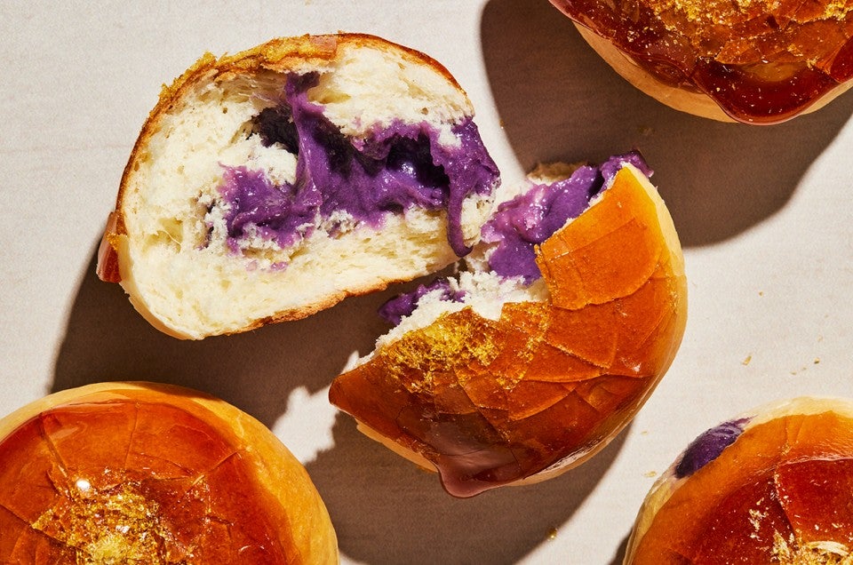 Ube Bibingka Custard Buns  - select to zoom