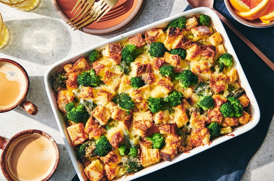 Broccoli-Cheddar Breakfast Strata  - select to zoom