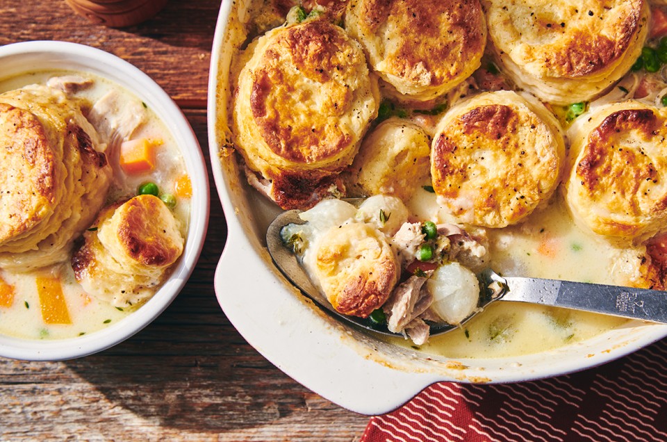 Chicken Pot Pie with Biscuits  - select to zoom