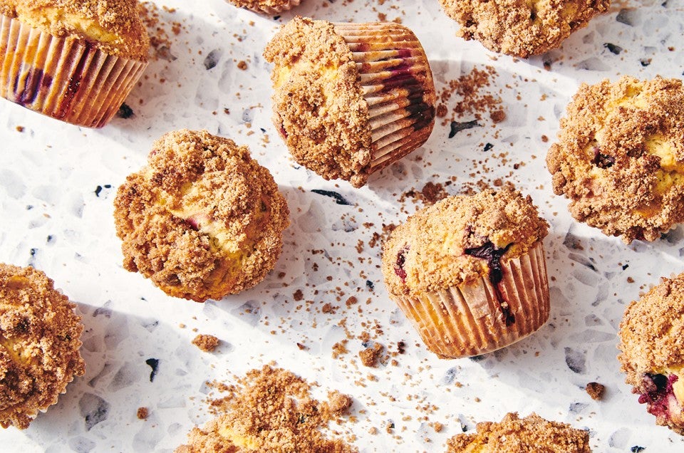 Gluten-Free Fruit Muffins with Streusel Topping - select to zoom