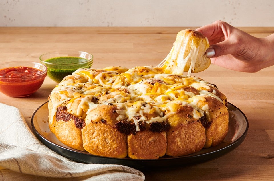 Cheese-Stuffed Pull-Apart Bread  - select to zoom