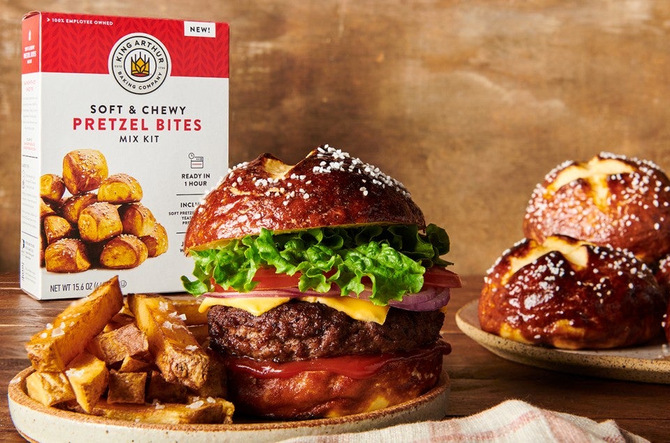 Quick and Easy Pretzel Buns - select to zoom